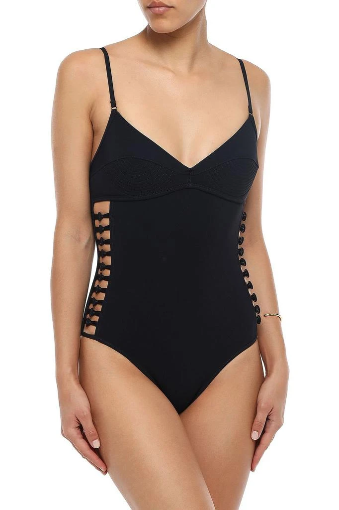 商品Zimmermann|Melody Bullet button-detailed cutout swimsuit,价格¥914,第4张图片详细描述