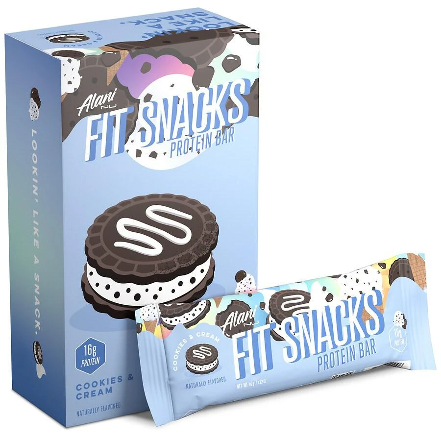 商品Alani Nu|Fit Snacks Protein Bar Cookies & Cream,价格¥67,第3张图片详细描述