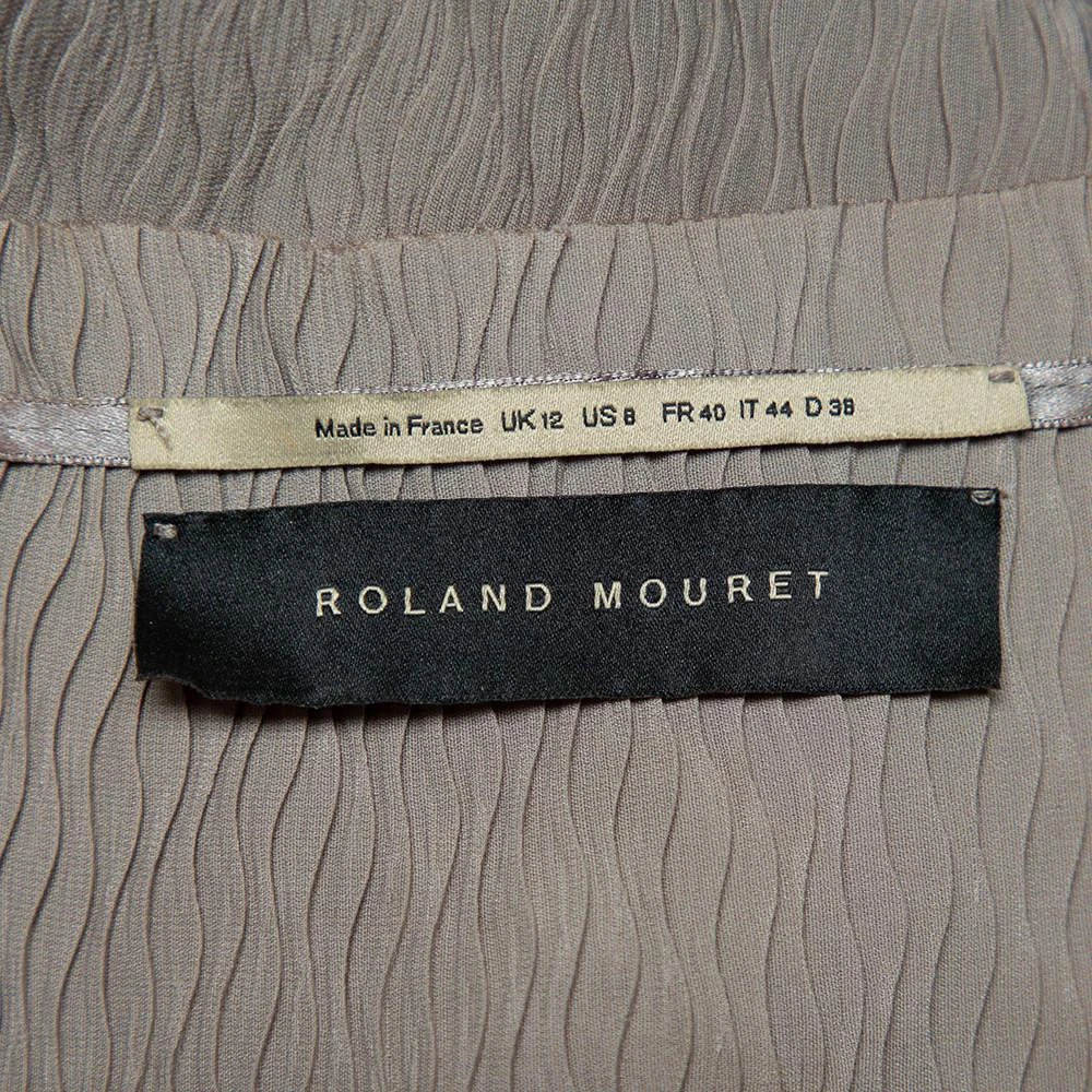 商品[二手商品] ROLAND MOURET|Roland Mouret Beige Crepe Draped Effect Belted Midi Dress M,价格¥966,第5张图片详细描述