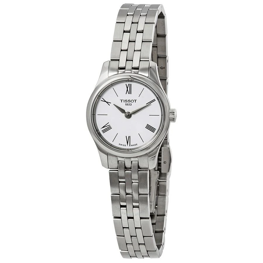 Tissot Tradition Thin White Dial Ladies Watch T0630091101800 1