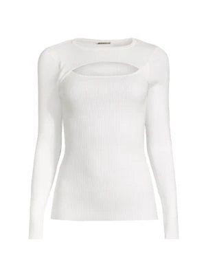 商品Tahari|Cut-Out Compact Knit Sweater,价格¥225,第1张图片