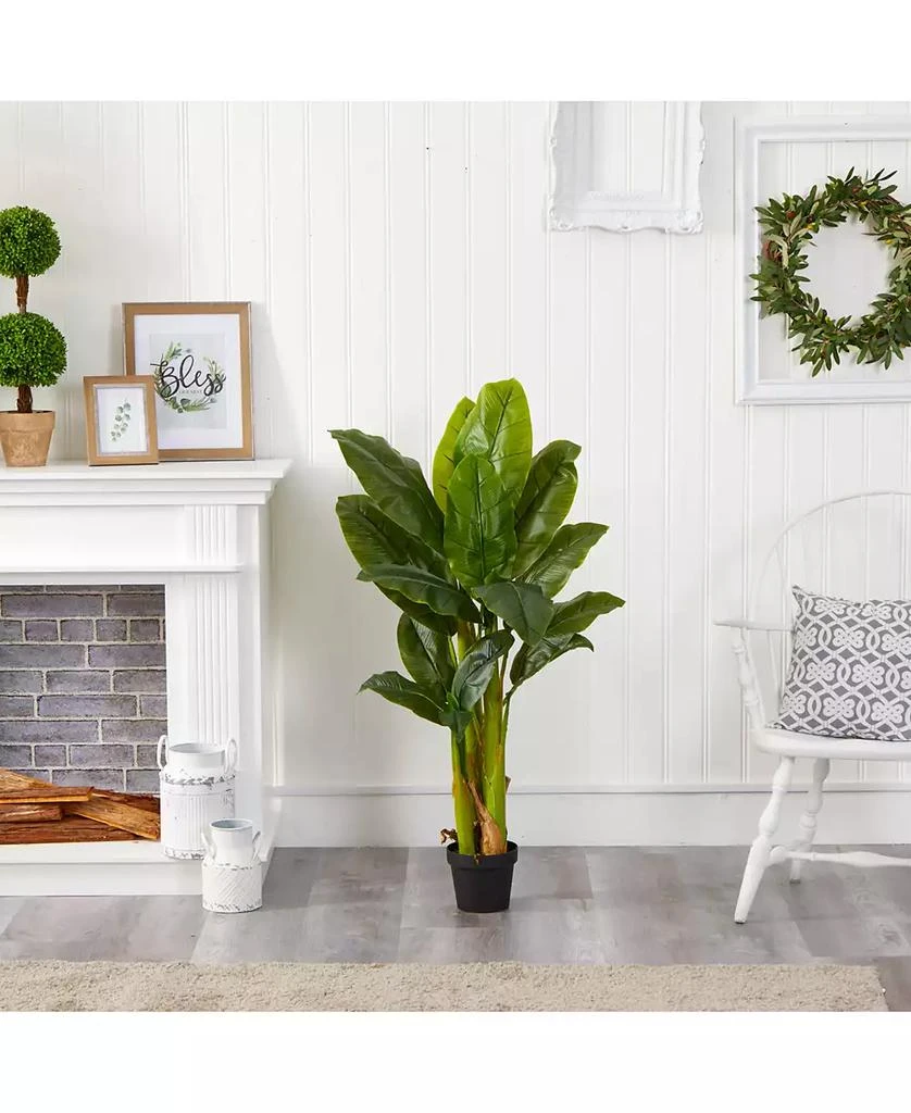 商品NEARLY NATURAL|Triple Stalk Banana Tree, Real Touch,价格¥659,第3张图片详细描述