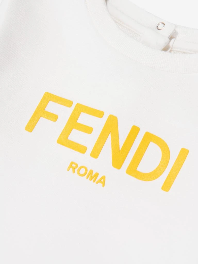 商品Fendi|Fendi Baby Logo Sweatshirt in Ivory,价格¥1304,第3张图片详细描述