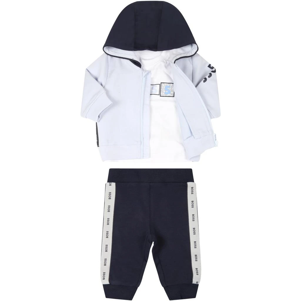 商品Hugo Boss|Hugo Boss Multicolor Set For Baby Boy With Logo,价格¥1107,第1张图片