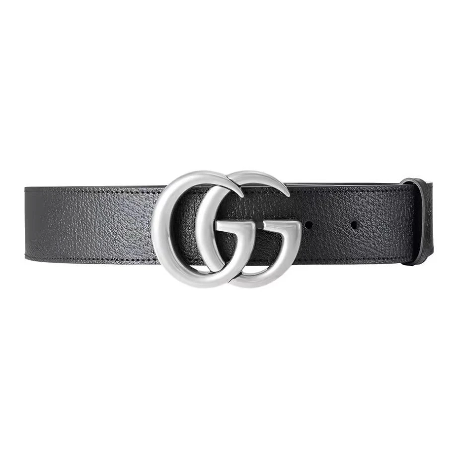 GUCCI 古驰 复古做旧双G字母标识平滑扣腰带皮带 男款 宽4cm 划痕微瑕 商品