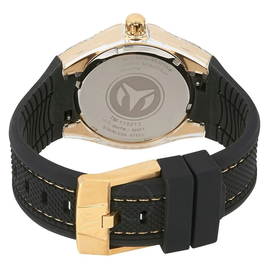 商品TechnoMarine|Cruise Monogram Black Mother of Pearl Men's Watch 115213,价格¥695,第3张图片详细描述