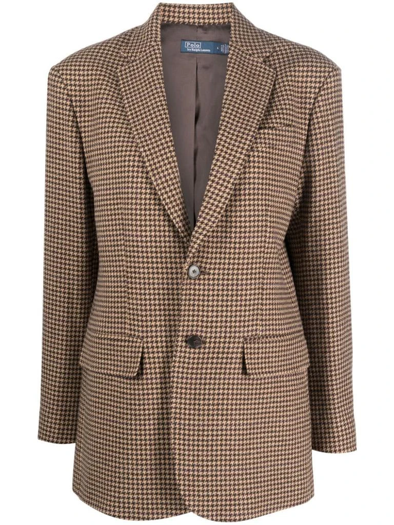 商品Ralph Lauren|POLO RALPH LAUREN - Single-breasted Houndstooth-pattern Blazer,价格¥5739,第1张图片