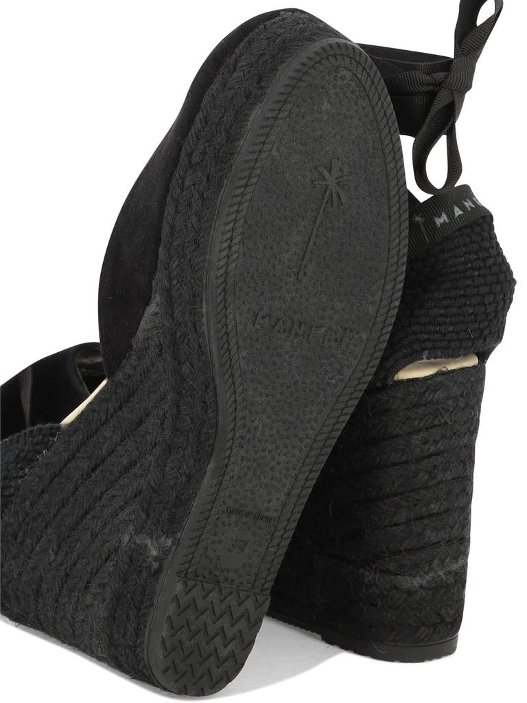 商品MANEBÍ|Hamptons Wedge Espadrilles Black,价格¥592,第5张图片详细描述