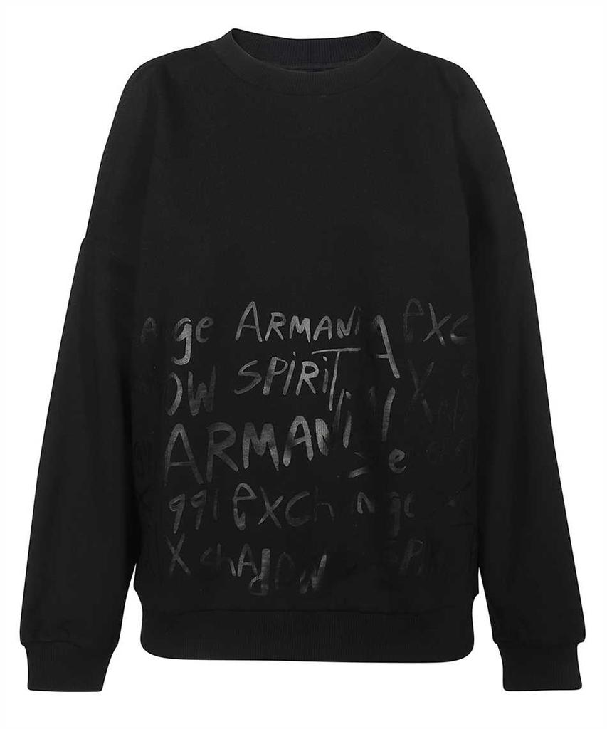 Armani Exchange COLD SHOULDER ORGANIC COTTON Sweatshirt商品第1张图片规格展示
