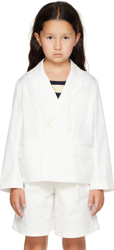 商品Bonpoint|Kids White Tiya Coat,价格¥630,第1张图片