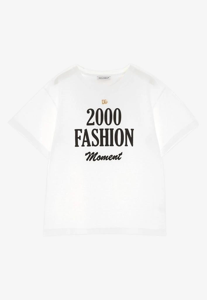 商品Dolce & Gabbana|Girls 2000 Fashion Moment Print T-shirt,价格¥2367,第1张图片