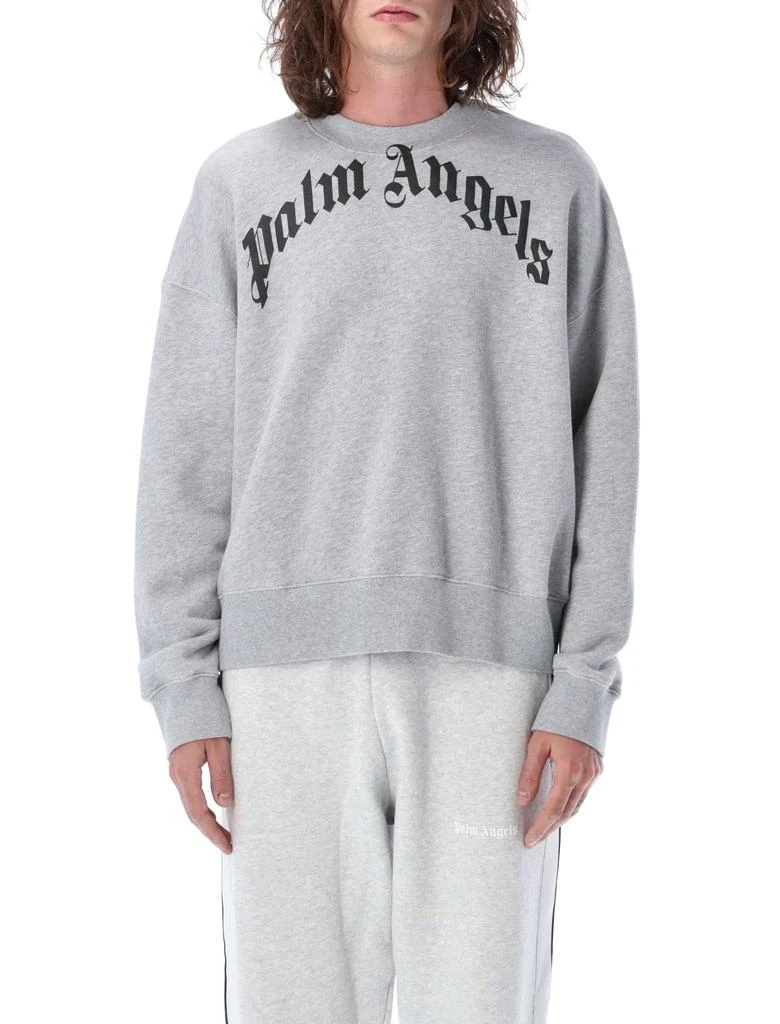 商品Palm Angels|Palm Angels Gd Curved Logo Sweatshirt,价格¥2070,第1张图片