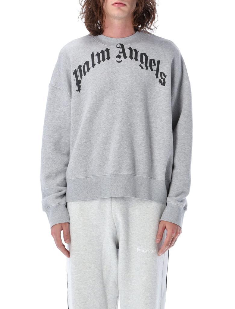 商品Palm Angels|Palm Angels Gd Curved Logo Sweatshirt,价格¥1788,第1张图片