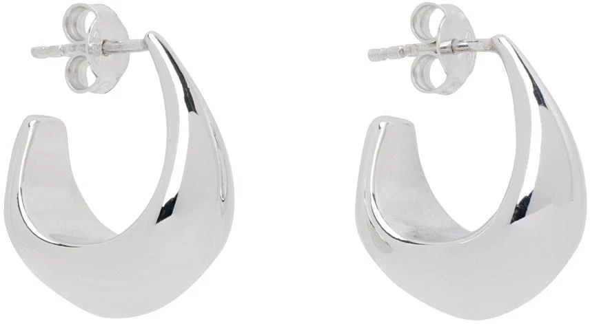 商品Lemaire|Silver Curved Mini Drop Earrings,价格¥2795,第2张图片详细描述