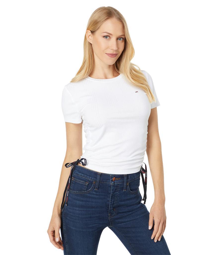 商品Tommy Jeans|Side Ruched Rib Tee,价格¥121-¥125,第1张图片