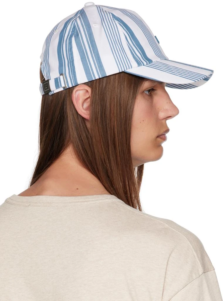 商品Acne Studios|White & Blue Micro Patch Cap,价格¥358,第3张图片详细描述