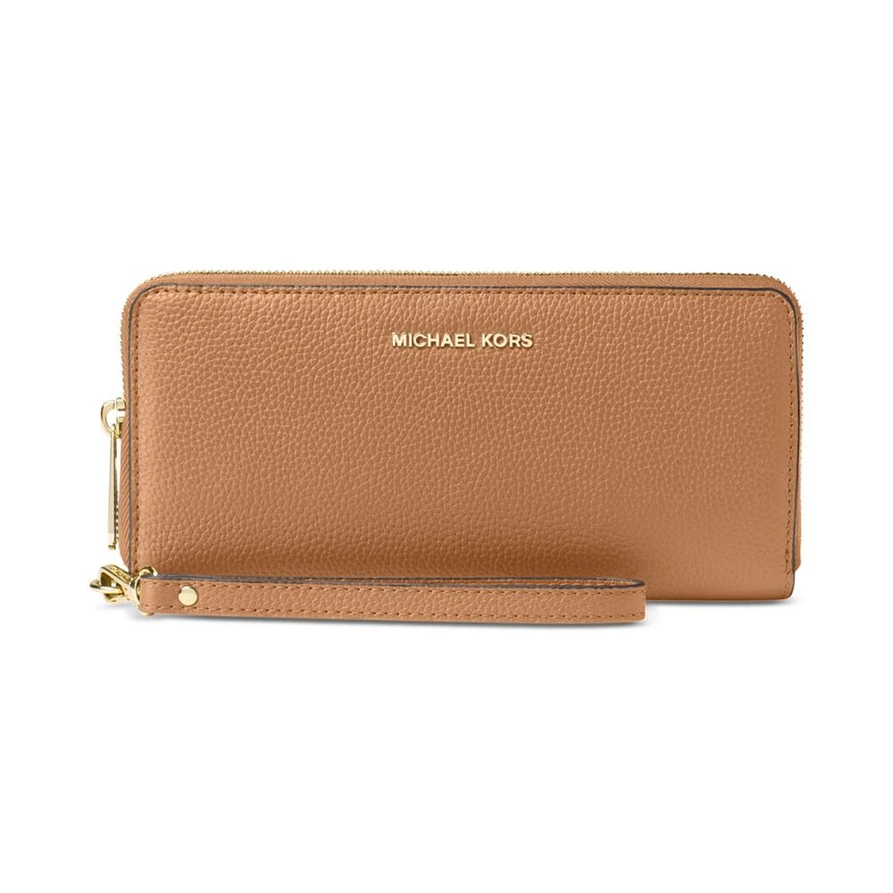 商品Michael Kors|Mercer Travel Continental Pebble Leather Wristlet,价格¥747,第1张图片