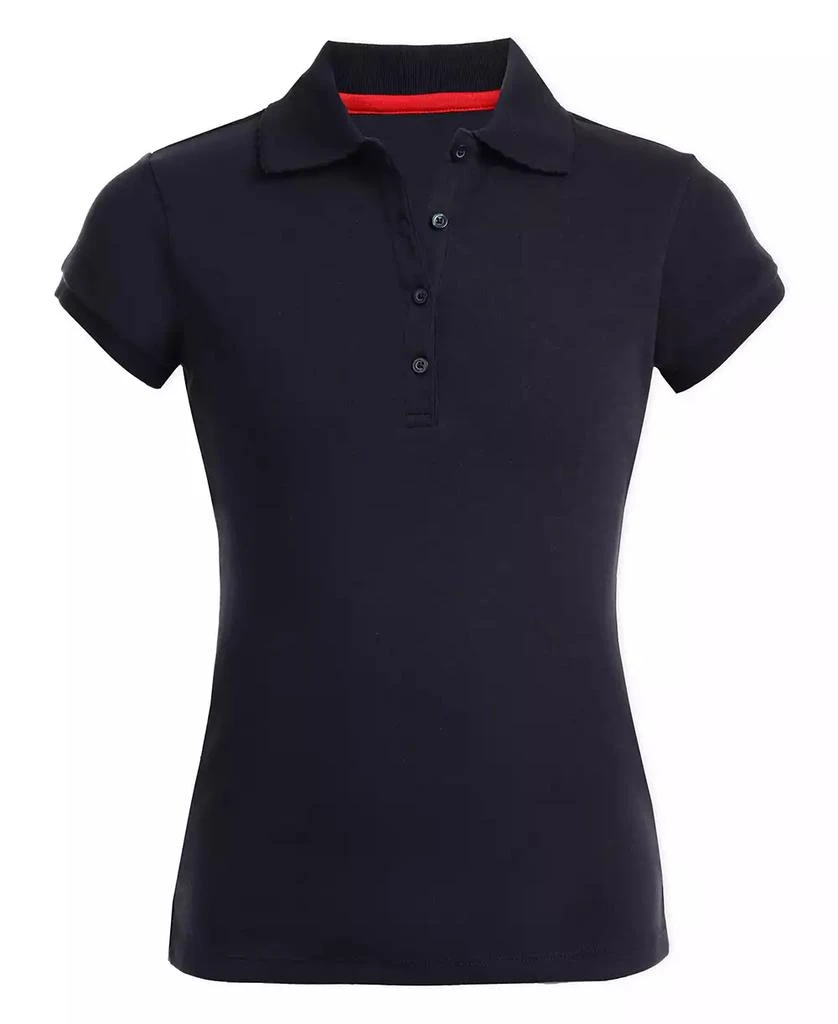 商品Nautica|Big Girls Uniform Short Sleeve Polo Shirt,价格¥68,第1张图片