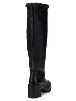 商品Charles David|Collateral Leather & Faux Fur-Lined Knee-High Boots,价格¥798,第3张图片详细描述