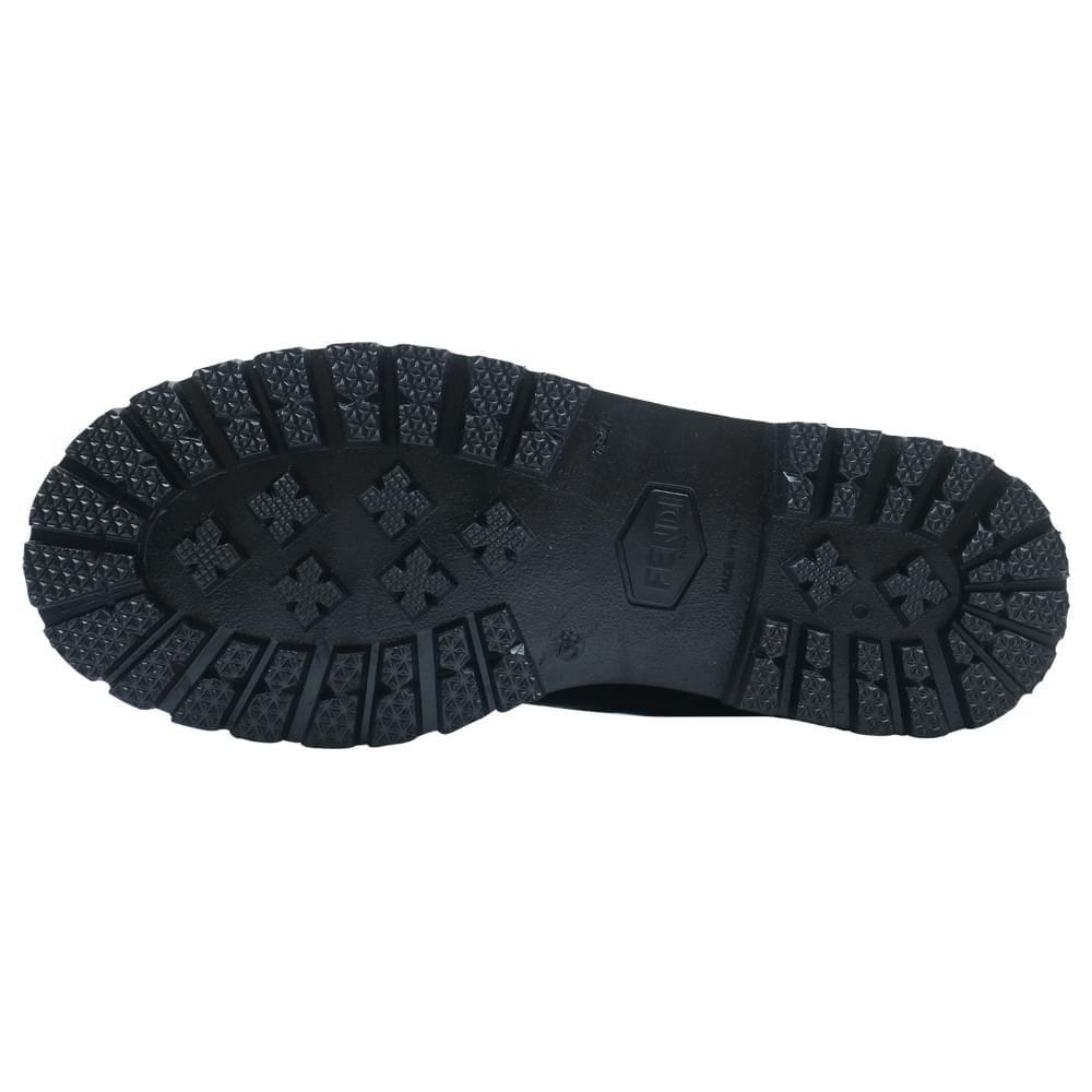 商品Fendi|Black & Brown FF Logo Boots,价格¥5671,第7张图片详细描述