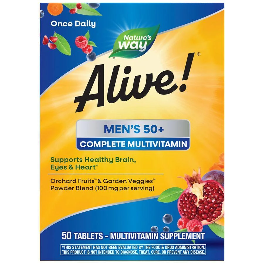 商品Alive!|Men's 50+ Complete Multi-Vitamin Tablets,价格¥83,第1张图片