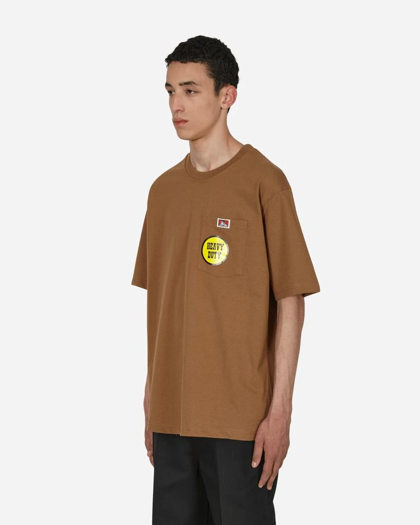 商品BEN DAVIS|Heavy Duty Classic Label Pocket T-Shirt Brown,价格¥135,第2张图片详细描述