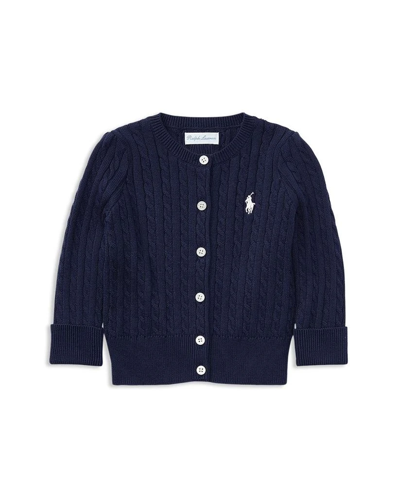 商品Ralph Lauren|Girls' Cable-Knit Cardigan - Baby,价格¥291,第1张图片