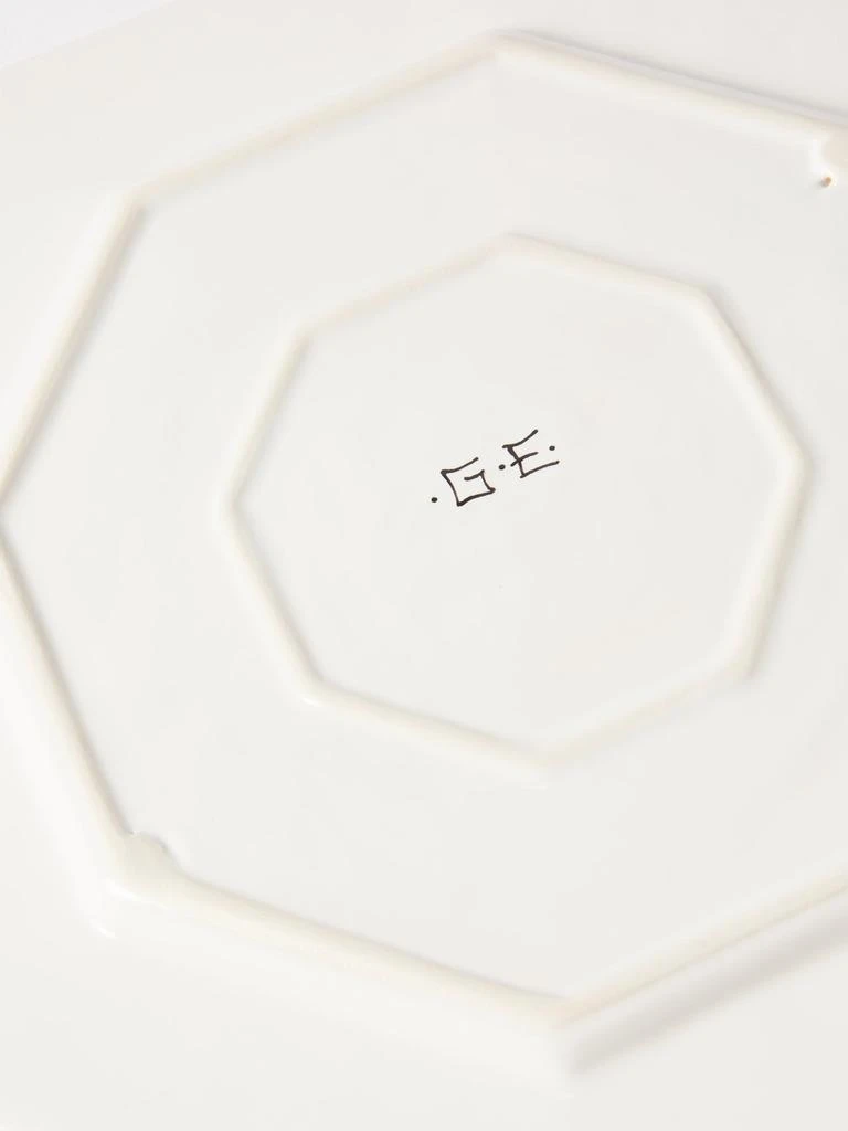 商品Gergei Erdei|Giardino hand-painted ceramic dinner plate,价格¥523,第5张图片详细描述