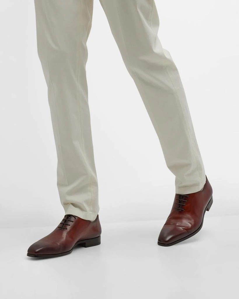 商品Magnanni|Men's Cruz Square-Toe Leather Oxfords,价格¥4016,第2张图片详细描述