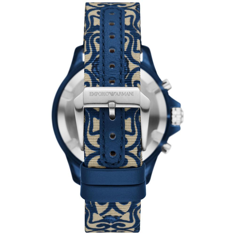 商品Emporio Armani|Men's Chronograph Multicolor Strap Watch Set 44mm,价格¥2051,第5张图片详细描述