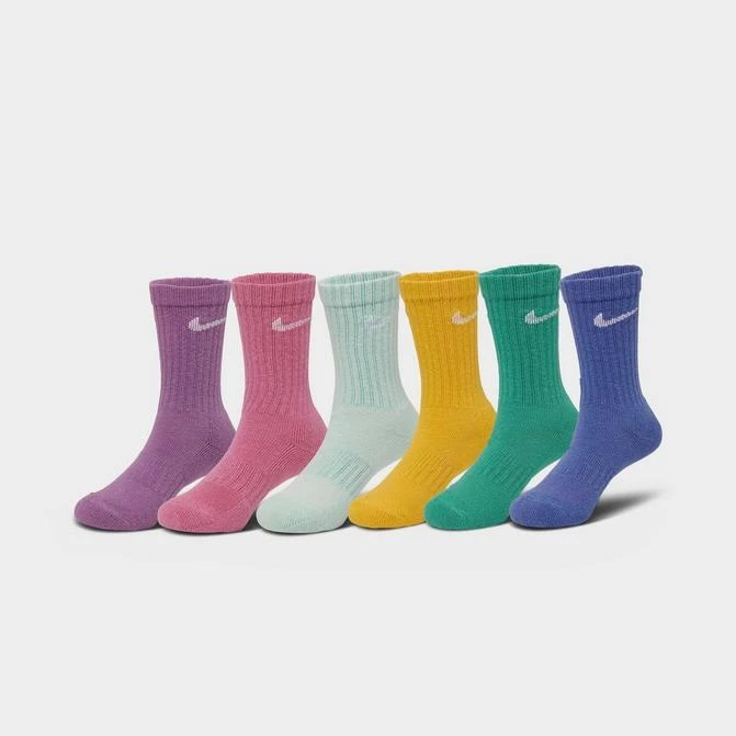 商品NIKE|Kids' Toddler Nike Dri-FIT Crew Socks (6-Pack),价格¥75,第1张图片