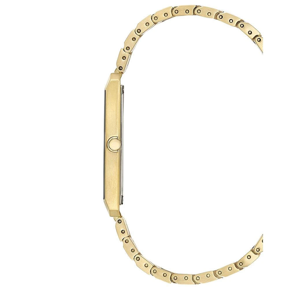 商品Citizen|Eco-Drive Unisex Stiletto Gold-Tone Stainless Steel Bracelet Watch 28x38mm,价格¥2357,第5张图片详细描述