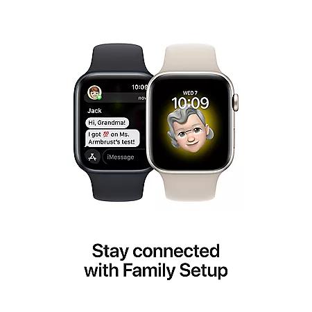 Apple Watch SE (2nd Generation) GPS 44mm Aluminum Case with Sport Band (Choose Color and Band Size)商品第5张图片规格展示