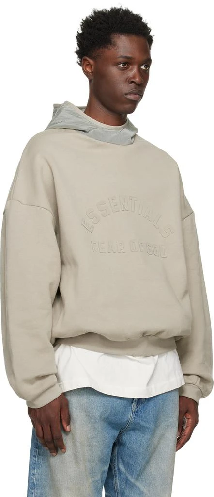 商品Essentials|Gray Bonded Hoodie,价��格¥1107,第2张图片详细描述