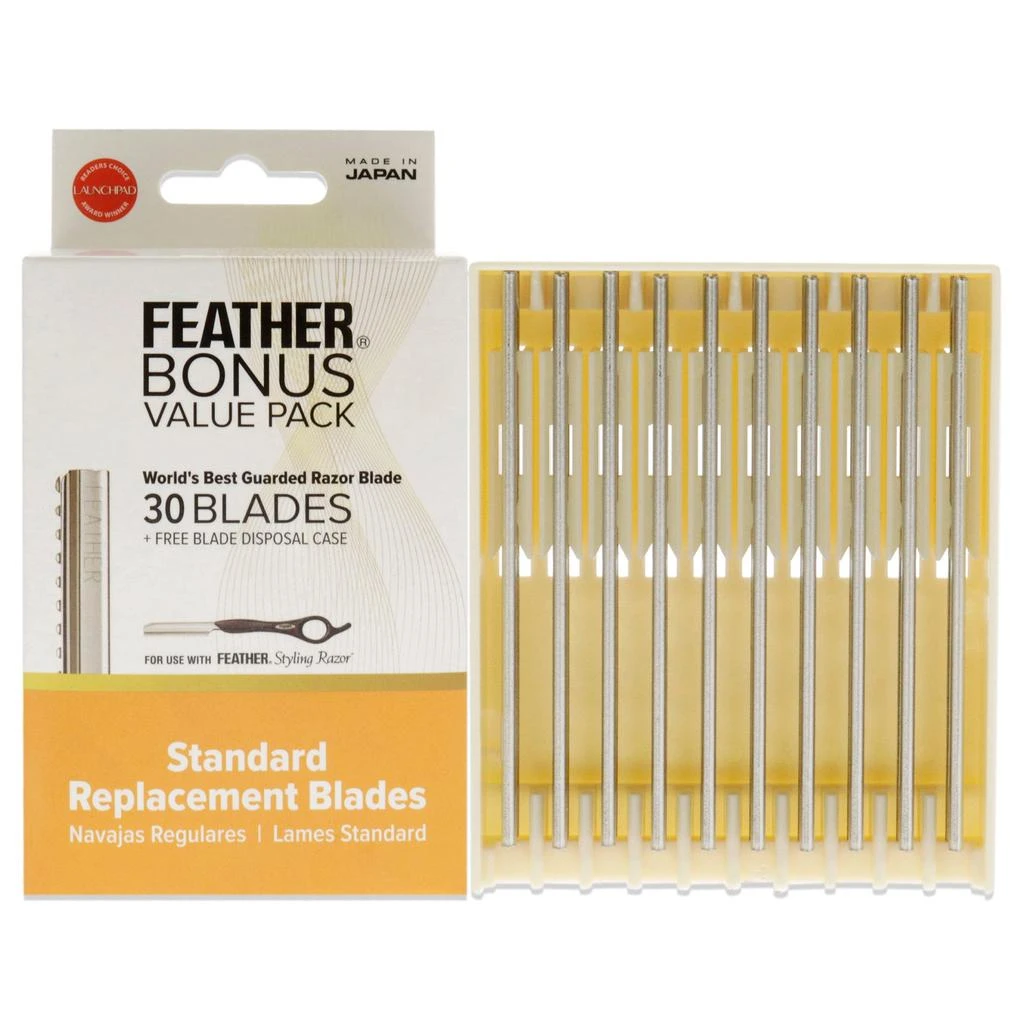 商品Jatai|Feather Styling Razor Standard Replacement Blades by Jatai for Unisex - 30 Pc Blades,价格¥281,第3张图片详细描述