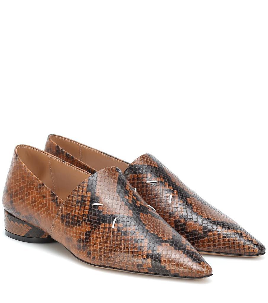 商品MAISON MARGIELA|蛇纹皮革鞋履,价格¥4302,第1张图片