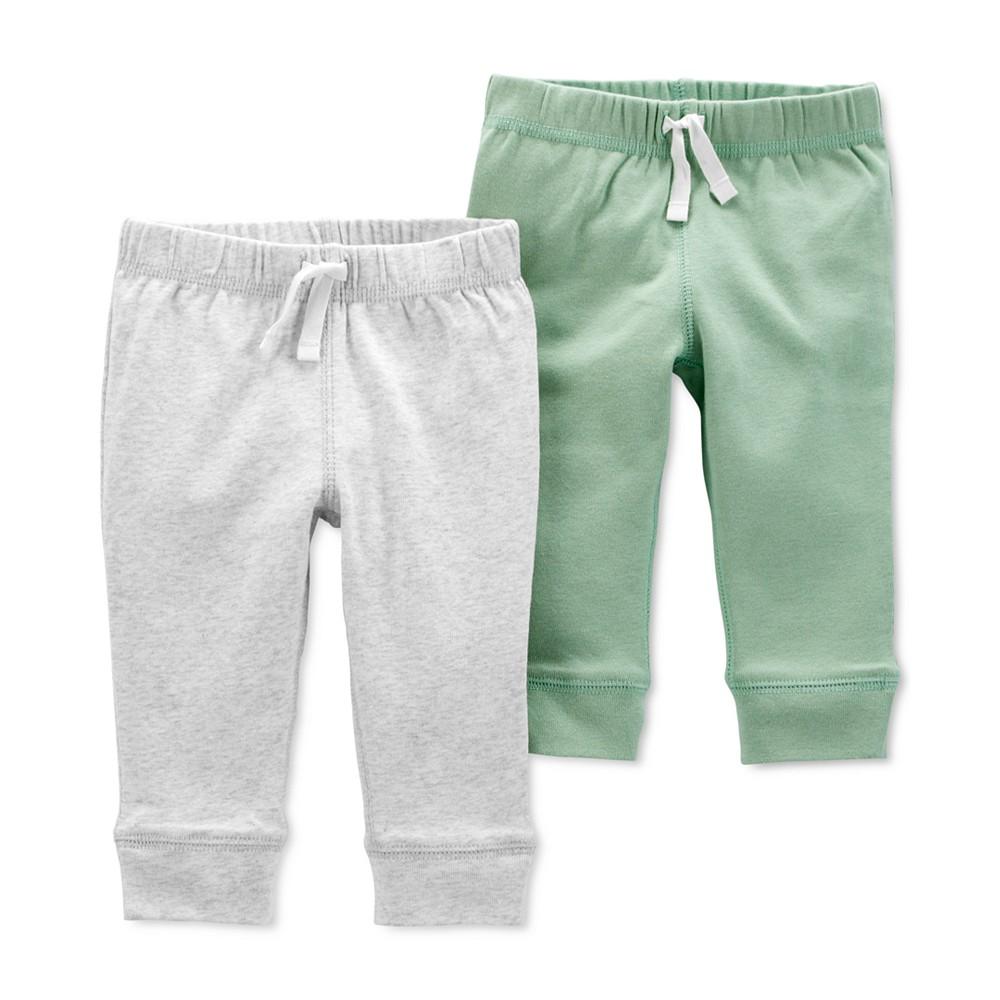 Baby 2-Pk. Cotton Jogger-Style Pants商品第1张图片规格展示