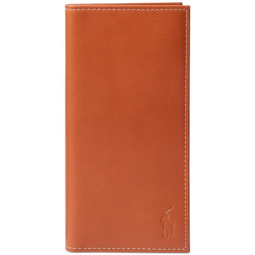 商品Ralph Lauren|Men's Burnished Leather Narrow Wallet,价格¥859,第1张图片