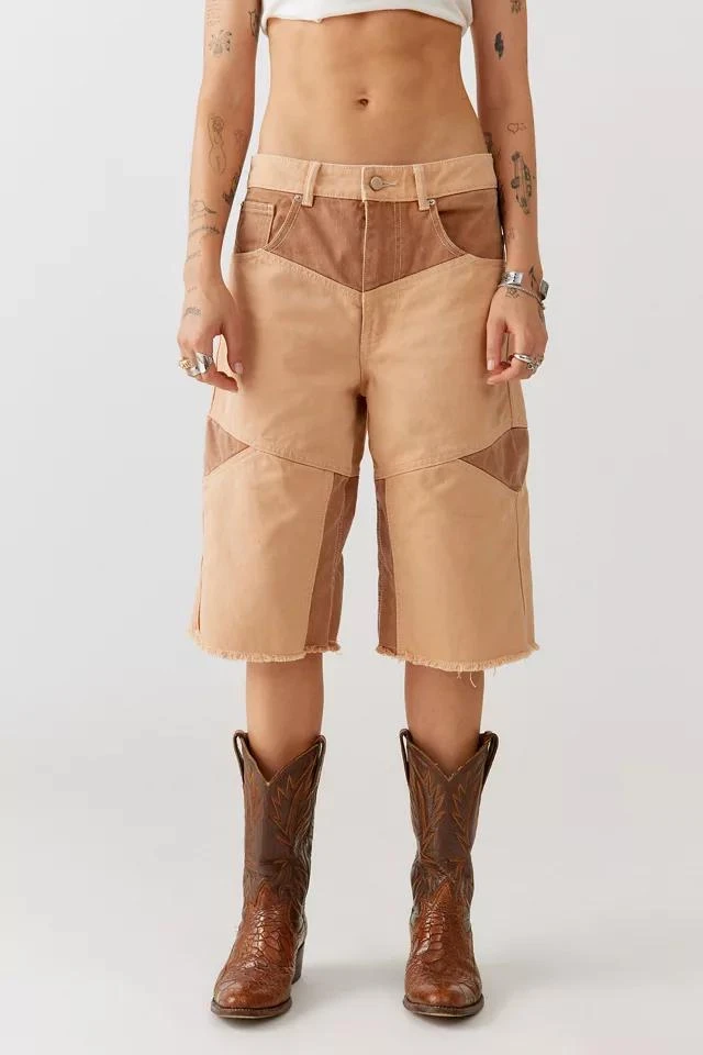 商品BDG|BDG Skater Girl Denim Short - Seamed Sand,价格¥75,第2张图片详细描述