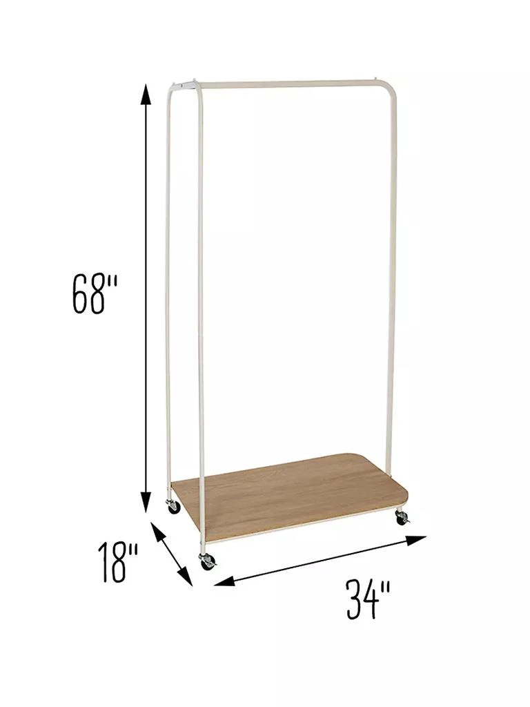 Rolling Clothes Rack With Shoe Shelf 商品