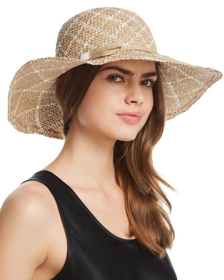 商品AQUA|Two-Tone Patterned Straw Sun Hat - 100% Exclusive,价格¥305,第1张图片