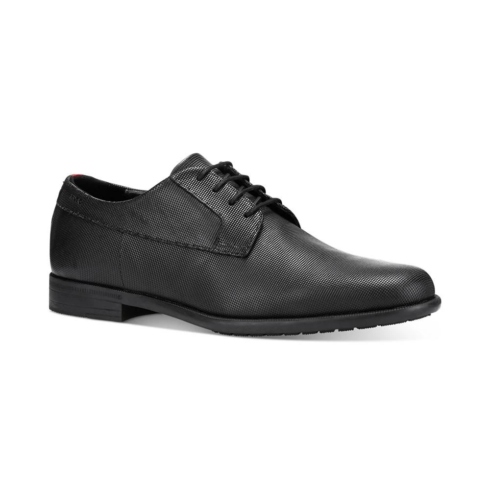 商品Hugo Boss|Men's Kyron Plain Leather Derby Dress Shoe,价格¥638,第1张图片