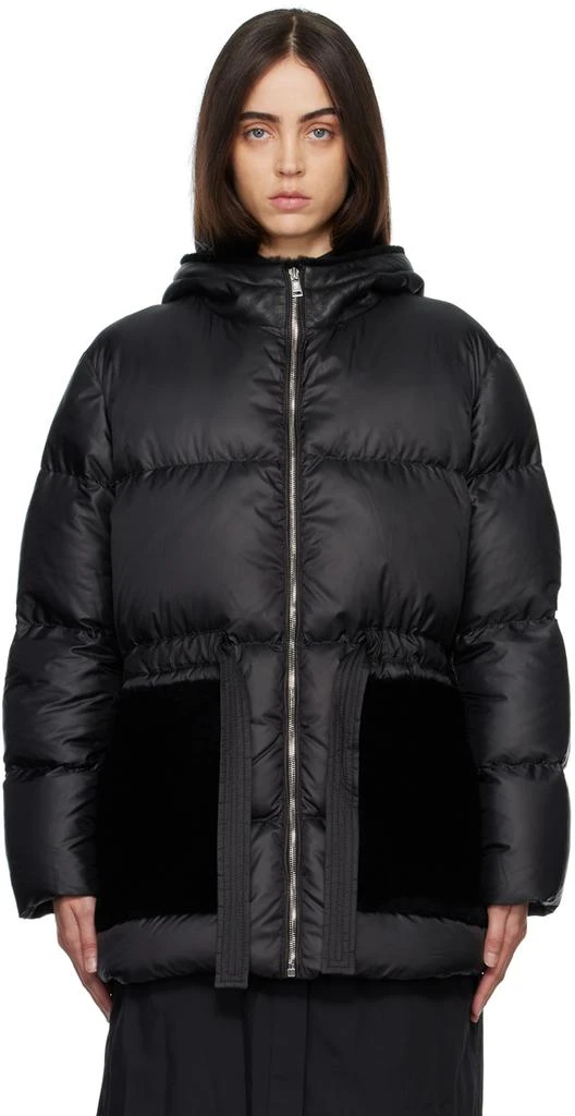 商品Yves Salomon|Black Quilted Down Jacket,价格¥6839,第1张图片