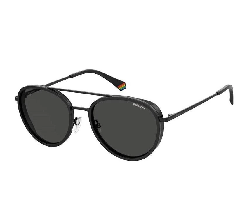 商品Polaroid|Polaroid Black Aviator Mens Sunglasses PLD 6159/S 0807/M9 56,价格¥148,第1张图片