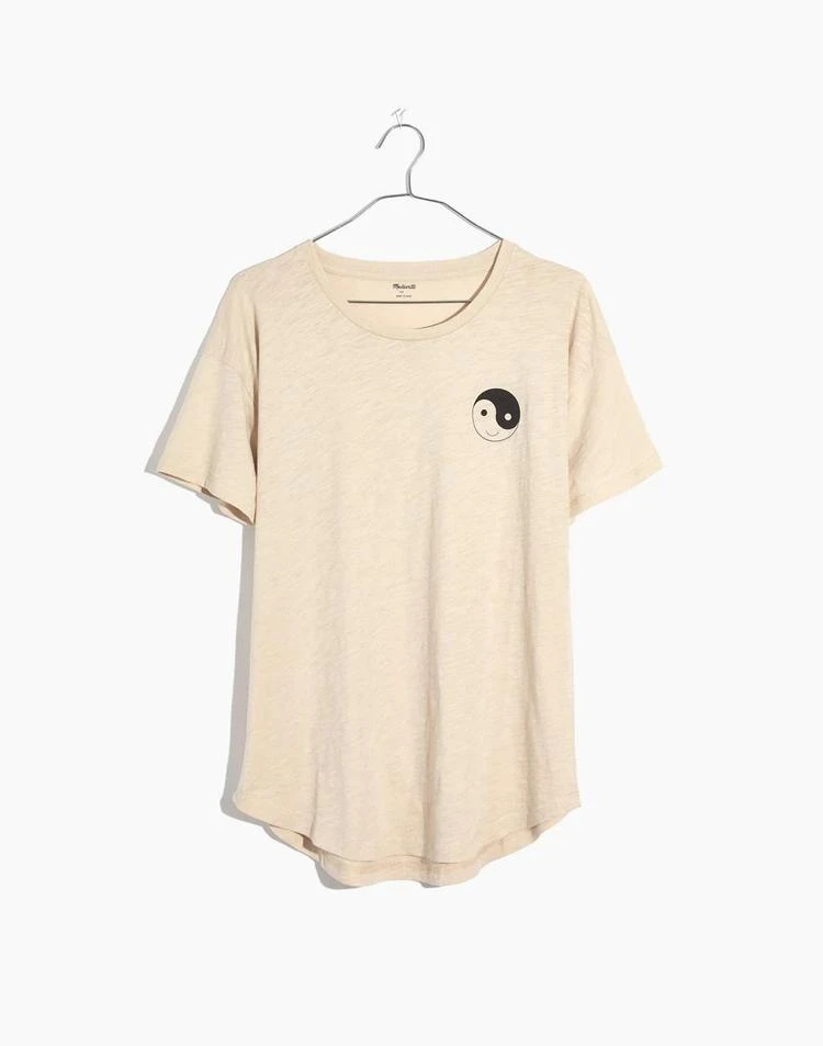 商品Madewell|Yin-Yang Whisper Cotton Crewneck Tee,价格¥119,第4张图片详细描述