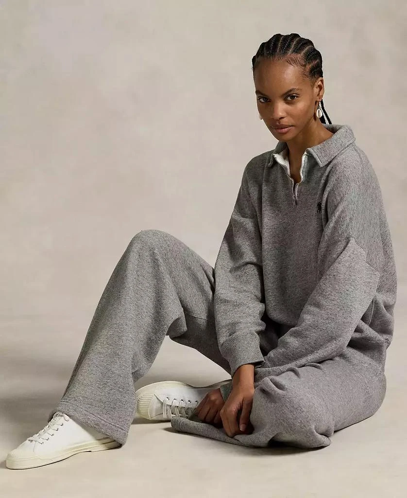 商品Ralph Lauren|Women's Drawstring Fleece Wide-Leg Sweatpant,价格¥1094,第5张图片详细描述