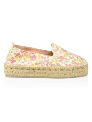 商品MANEBÍ|Loveshackfancy x Manebi Floral Suede Platform Espadrilles,价格¥556,第1张图片