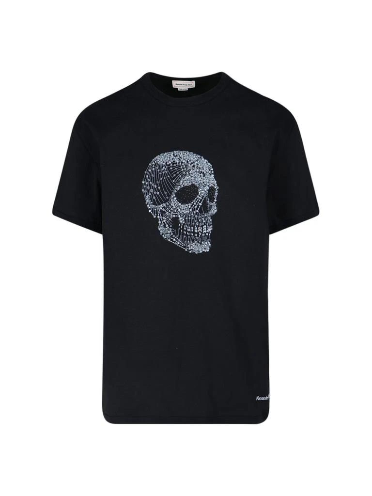 商品Alexander McQueen|Alexander McQueen Skull Printed Crewneck T-Shirt,价格¥1979,第1张图片