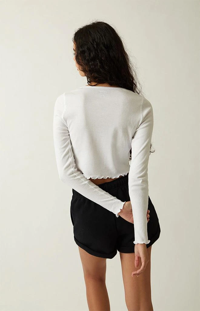 商品Playboy|By PacSun White Rainbow Long Sleeve Top,价格¥69,第4张图片详细描述