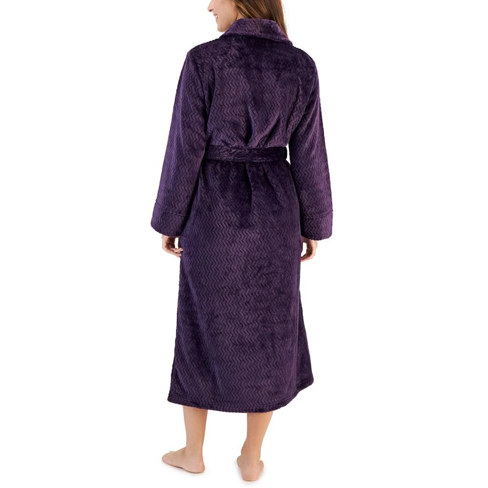 商品Charter Club|Petite Women's Plush Zig Zag Wrap Robe, Created for Macy's,价格¥296,第2张图片详细描述
